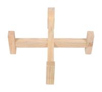 BESTYASH Supporto in Legno Stabile per Mulino a Pietra da Cucina, Base di Macinazione Manuale per Farina e Spezie, Porta Macina Versatile per Preparazione Pane e Tortillas