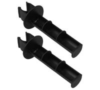 BESTYASH Supporto per Carta Igienica 2 Pezzi in Plastica Nero Clip, Facile da Installare per Sedia Comoda e Sedia da Trasporto per Anziani e Pazienti