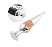 BESTYASH Tappo Per Vino in Acciaio Inossidabile e Legno Alimentare, Tappo Per Bottiglia Design a Cono, Set 2 Pezzi Per Bottiglie Vino, Birra e Bevande, Per Bar e Feste
