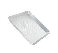 BESTYASH Teglia per Pizza Quadrata Alluminio per Cottura Uniforme Vassoio per Forno Antiaderente e Resistente per Pizza Dolci e Pancake