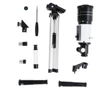 BESTYASH Telescopio Astronomico Professionale 70mm 150x con Treppiede e Supporto per Cellulare in Lega di Alluminio, Alto Tasso di Trasmissione Luminosa, per Campeggio e Esplorazioni