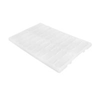 BESTYASH Vaschetta Porta Vetrini Microscopio in PP Resistente Posti per Organizzazione e Stoccaggio Scientifico Tavola Operativa Bianco per Laboratorio e Ricerca