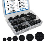 BESTYCHAO Kit di assortimento di anelli di tenuta in gomma, 54 pezzi 6 misure Kit di assortimento di anelli di guarnizioni per cavi elettrici a doppia faccia per la protezione di fili, spine e cavi