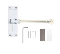 BestYiJo Chiudiporta con Viti, Regolabile Chiudiporta Automatico per Porte Interne, Porte delle Camere, Porte delle Stanze, Cancelli da Giardino, Bianco