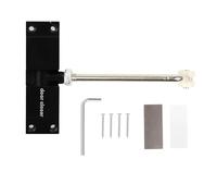 BestYiJo Chiudiporta con Viti, Regolabile Chiudiporta Automatico per Porte Interne, Porte delle Camere, Porte delle Stanze, Cancelli da Giardino, Nero