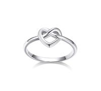 Bestyle S925 Anello Donna Cuore Celtico, Simbolo di Energia e Amore Infiniti, Anelli Donna Argento Sterling, Regalo Ragazza Fidanzata Compleanno