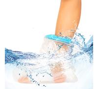BESUMYN Copertura impermeabile per calco del piede per doccia: protezione per gesso e bendaggio per il bagno, copertura per calco in gesso trasparente e medicazione