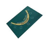 Bet Zone Mat - Copertura per tavolo da poker laterale, layout di gioco, blackjack Texas Hold'em Craps Roulette, tessuto verde pieghevole per serate, casa, feste, pub,