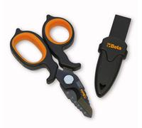 Beta 1128BAX Forbici per elettricisti a doppio effetto con profili a fresa in