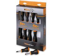 Beta Tools Set 10 giraviti NEW 1203E/EX1203/D10N cromati punta nera mod. croce 1202 e taglio 1201