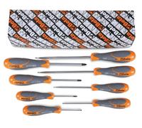 Beta 1293/S8 - Set 8 Giraviti Acciaio Inossidabile (Taglio + Phillips), Impugnatura Bi-materiale Ergonomica, Resistenti alla Corrosione - Utensili Professionali