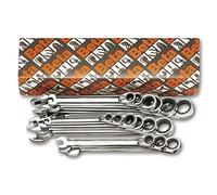 Serie 19 chiavi combinate a cricchetto reversibile Beta 142/S19 per officina