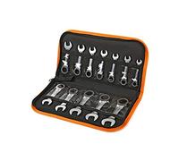Beta 142C / A12 - Anello corto da 12 pezzi, chiave a cricchetto, set di chiavi in custodia - 001420175