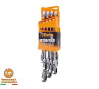 Beta 142SN/SC9 ACT23 - Set di 9 Chiavi Combinate a cricchetto snodate con supp.