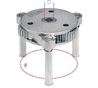 BETA 1493/U - Chiave autoregolabile a tre bracci per filtri olio destrorsa-sinistrorsa