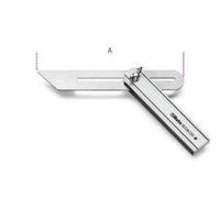 Beta 1672A 200 - Squadre false a lama orientabile e scorrevole lama in acciaio cromata e base in alluminio