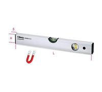Beta 1696B 200 - Livelle con base magnetica in alluminio profilato anodizzato con due fiale infrangibili