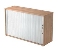 BETA 1732S | Armadio a serranda | 2 OH - Noce Manico ad arco di metallo