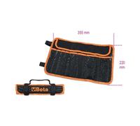 Beta 2002/BV7-ZIP BUSTE IN TESSUTO VUOTE 7 TASCHE + ZIP/BV avvolgibile