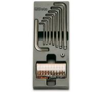 Beta 2424 T263 - Set di 40 chiavi a bussola e inserti assortiti in vassoio