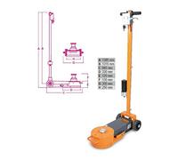 SOLLEVATORE OLEOPNEUMATICO BETA 60-30-15 TONNELLATE 3067-60-15T