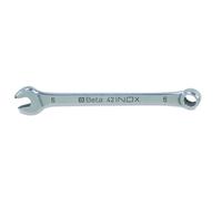 BETA 42INOX 6 - Chiavi combinate a forchetta e poligonale piegata in acciaio inossidabile