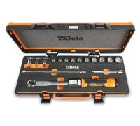 Beta 666/C5 - Chiave dinamometrica a scatto Zero-Reset 10-50 Nm, quadro 3/8” in cassetta con bussole e prolunghe