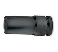 Beta 720L 13 - Chiavi a bussola con attacco quadro femmina 1/2" bocca esagonale, serie lunga fosfatate