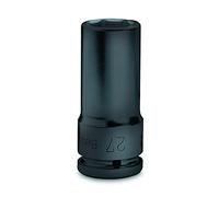 Beta 720L 17 - Chiavi a bussola con attacco quadro femmina 1/2" bocca esagonale, serie lunga fosfatate