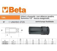 CHIAVE A BUSSOLA ESAGONALE BRUNITA LUNGA DA 1/2 N.21 - BETA-720