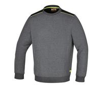BETA Felpa Girocollo Cotone Grigio Linee Giallo Fluo TG XL