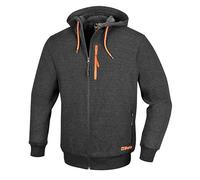 BETA 7665G - Felpa da lavoro con cappuccio fisso e zip lunga, in cotone e poliestere, con due ampie tasche in vita, una tasca al petto con chiusura zip verticale e vita e polsini elasticizzati