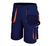 Beta 7861B - Bermuda da Lavoro Leggeri Beta Easy, in Tessuto T/C, con Tasche Multifunzione e Nastro Porta Martello, Blu, Taglie dalla XS alla 5XL