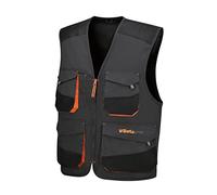 BETA 7867G M Gilet leggero da Lavoro in T/C twill, 65% Poliestere e 35% Cotone, con Tasche al Petto, Taschino Porta Penna, Inserto Porta Badge, Tasconi in Vita e Inserti Antiabrasione, Grigio