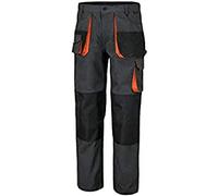 BETA 7900E L - Pantaloni da lavoro multitasche, inserti rinforzati e ginocchiere in poliestere. Due profonde tasche anteriori, tasca porta metro e nastro porta martello - Grigio