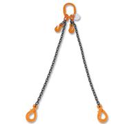 BETA 8097SL D7-3 - Pendente per Sollevamento, Catena 2 Bracci Grado 8 con Ganci Accorciatori Self-Locking, Lunghezza 3M, capacità di Carico 2,12 t