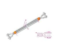 Beta 8109 3/8X6 - Tenditore a due forcelle ad alta resistenza zincato a caldo