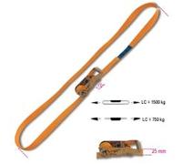 BETA 8185 8 - Sistemi di ancoraggio ad anello LC 1500kg con cricchetto tenditore nastro in poliestere ad alta tenacità (PES)