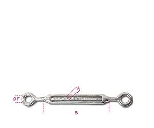 Beta 8205 M10 - Tenditore a due occhi inox AISI 316