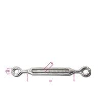 Beta 8205 M6 - Tenditore a due occhi inox AISI 316