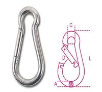 Beta 8274 13X160 - Moschettoni inox AISI 316