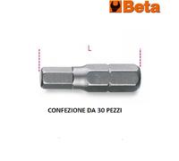 BETA 861 PE5 Originale BETA INSERTI MASCHIO ESAGONALI 1/4-L25 PE 5 CONF 30 PZ