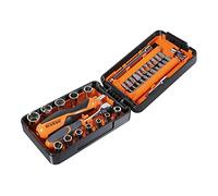 BETA 900/C39N - Assortimento di 11 chiavi a bussola esagonali, 21 inserti per avvitatori e 7 accessori, in cassetta di plastica