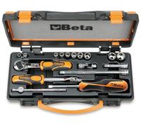 BETA 900AS/C10-10 chiavi a bussola e 7 accessori in cassetta di lamiera