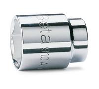 Beta 910A 21 mm 3/8 "Drive Socket, 6 punte, con cromatura