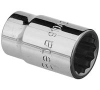 Beta 910AS 1/2 - Chiavi a bussola con attacco quadro femmina 3/8" bocca poligonale, cromate