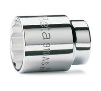 Beta 910AS 11/32 - Chiavi a bussola con attacco quadro femmina 3/8" bocca poligonale, cromate