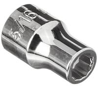 Beta 910AS 5/16 - Chiavi a bussola con attacco quadro femmina 3/8" bocca poligonale, cromate