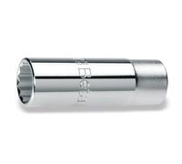 Beta 910AS-L 1/4 - Chiavi a bussola con attacco quadro femmina 3/8", tipo lungo bocca poligonale, cromate