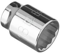 Beta 910B 18 - Chiavi a bussola con attacco quadro femmina 3/8" bocca poligonale, cromate